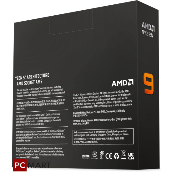 AMD Ryzen™ 9 9950X Desktop Processors BOX