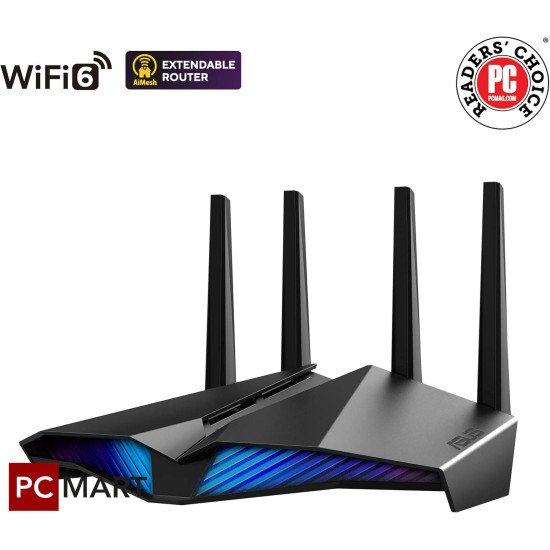 راوتر الألعاب القابل للتمديد ثنائي النطاق ASUS RT-AX82U (AX5400) WiFi 6