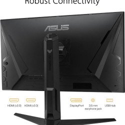 ASUS TUF Gaming 27” 1440P HDR Monitor (VG27AQ3A) – QHD (2560 x 1440), 180Hz