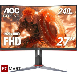 AOC C27G4Z 27 FHD (1920x1080) 240Hz 0.3Ms Fast VA Curved