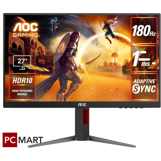 AOC 27G4 27 inch , FHD (1920x1080) 180Hz 0.5Ms IPS , Monitor