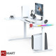 Dragon War GT-015 L Shape Height Adjustable Gaming Desk (White) Dragon War GT-015 L Shape Height Adjustable Gaming Desk (White)