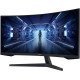 SAMSUNG 34" Odyssey G5 Ultra-Wide Gaming Monitor with 1000R Curved Screen, 165Hz, 1ms, FreeSync Premium, WQHD, LC34G55TWWNXZA, 2020, Black