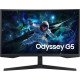 شاشة ألعاب منحنية Odyssey G5 G55C QHD من سامسونج مقاس 32 بوصة، ومعدل تحديث 165 هرتز ووقت استجابة 1 مللي ثانية (MPRT)، وشاشة منحنية 1000R، وتقنية AMD FreeSync، وإصدار الشرق الأوسط (إطلاق جديد) - LS32CG552EMXUE