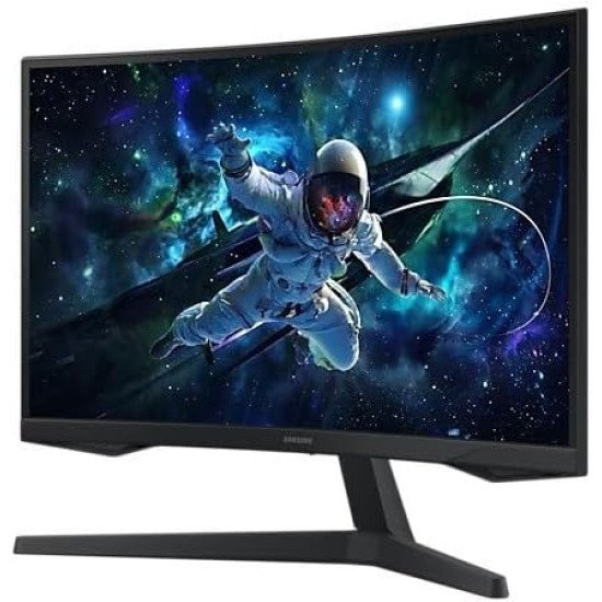 Samsung 27" Odyssey G5 G55C QHD Curved Gaming Monitor, 165Hz refresh rate and 1ms response time (MPRT), 1000R Curved Screen, AMD FreeSync, Middle East Version (New Launch) - LS27CG552EMXUE