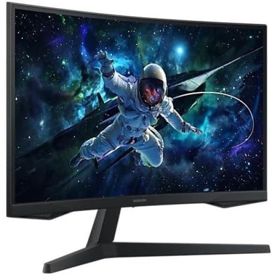 Samsung 27" Odyssey G5 G55C QHD Curved Gaming Monitor, 165Hz refresh rate and 1ms response time (MPRT), 1000R Curved Screen, AMD FreeSync, Middle East Version (New Launch) - LS27CG552EMXUE