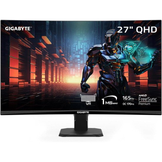 GIGABYTE GS27QC 27" 165Hz 1440P Curved