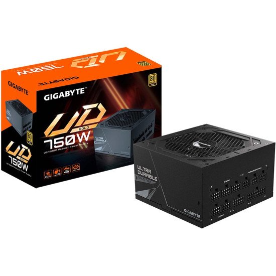 GIGABYTE GP-UD750GM 750W 80 Plus Gold Certified Fully Modular Power Supply