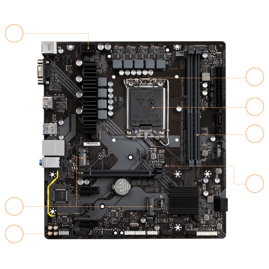 Gigabyte B760M D2H DDR4 (rev. 1.0) Motherboard