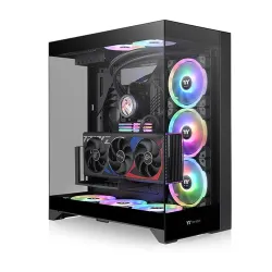 Thermaltake CTE E550 TG Mid Tower ATX Case; 3 Tempered Glass Panels; Hidden-Connector Motherboard Support; Three-Way VGA Installations; Dual Chamber Design