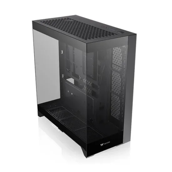 Thermaltake CTE E550 TG Mid Tower ATX Case; 3 Tempered Glass Panels; Hidden-Connector Motherboard Support; Three-Way VGA Installations; Dual Chamber Design