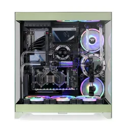 Thermaltake CTE E550 TG Mid Tower ATX Case; 3 Tempered Glass Panels; Hidden-Connector