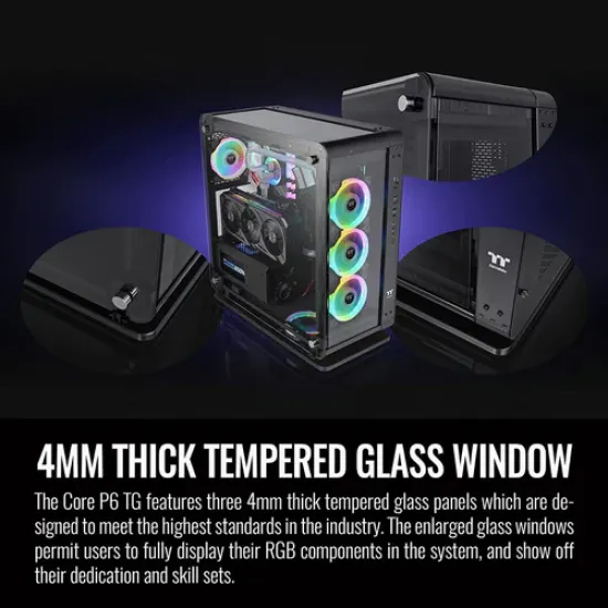 Thermaltake Core P6 Tempered Glass Mid Tower Chassis