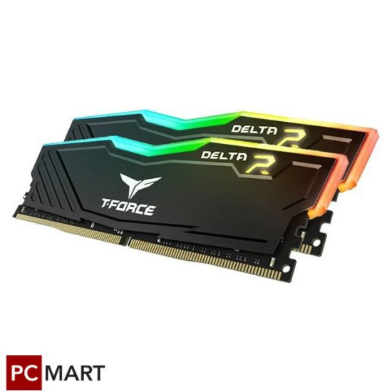 T-Force Delta 32GB RGB (2 x 16GB) DDR4 3600MHz RAM (Black)