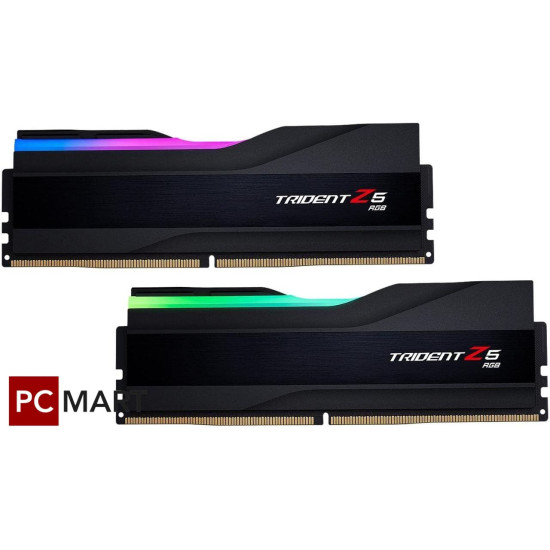 G.SKILL Trident Z5 RGB DR5 64GB (2x32GB) 6000MHz CL36,XMP & EXPO - Black G.SKILL Trident Z5 RGB DR5 64GB (2x32GB) 6000MHz CL36,XMP & EXPO - Black