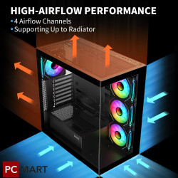 Sama SV01 Best Mid Tower ATX - Black (BTF)