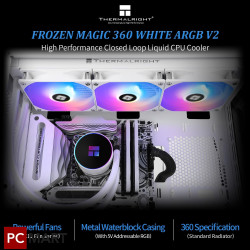 Thermalright Frozen Magic 360 ARGB Liquid CPU Cooler - White