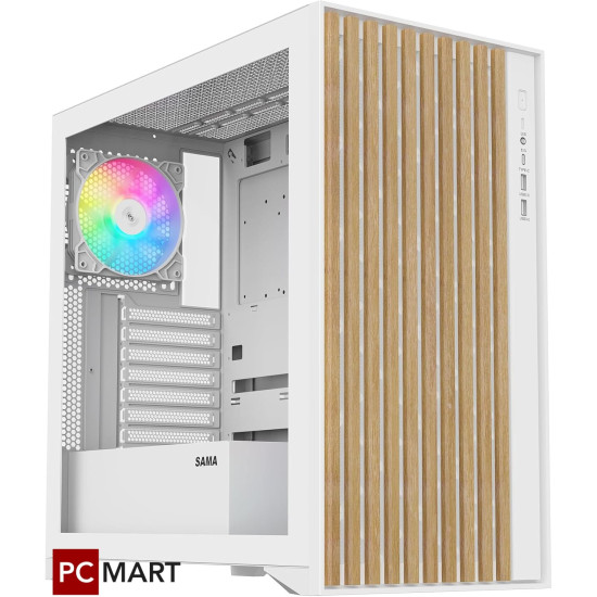 SAMA SV05 V-Nature Mid Tower Case ATX - White (BTF) SAMA SV05 V-Nature Mid Tower Case ATX - White (BTF)