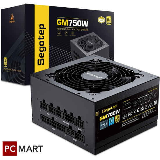 Segotep BN750W 750W Bronze 80+ Non Modular, PCIE 5.0 Segotep BN750W 750W Bronze 80+ Non Modular, PCIE 5.0