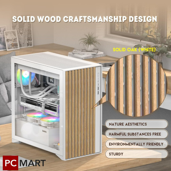 SAMA SV05 V-Nature Mid Tower Case ATX - White (BTF) SAMA SV05 V-Nature Mid Tower Case ATX - White (BTF)