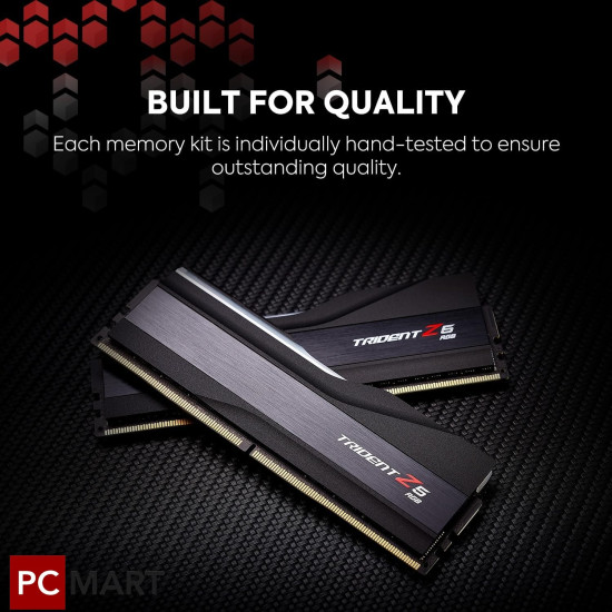 G.SKILL Trident Z5 RGB DR5 64GB (2x32GB) 6000MHz CL36,XMP & EXPO - Black G.SKILL Trident Z5 RGB DR5 64GB (2x32GB) 6000MHz CL36,XMP & EXPO - Black