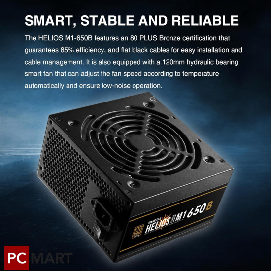 Gamdias HELIOS M1-650B 650w Bronze 80+ , Power Supply Gamdias HELIOS M1-650B 650w Bronze 80+ , Power Supply