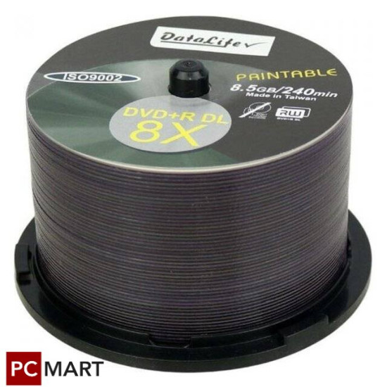 Datalife 8.5GB Printable DVD+R DL (50pcs Pack)