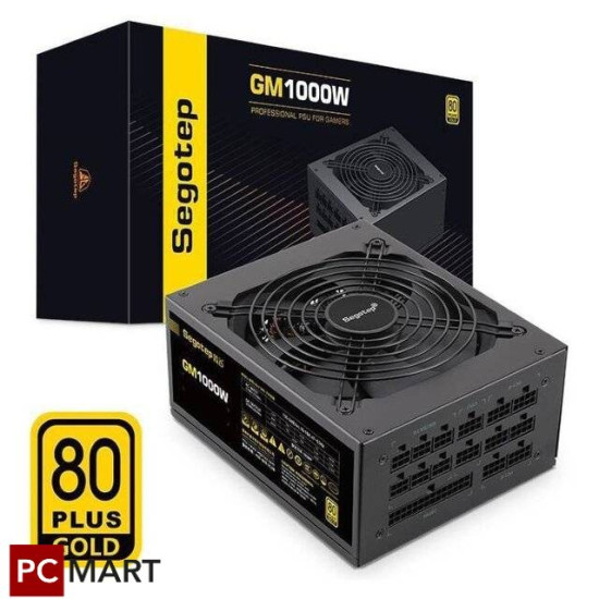 Segotep GM 1000W [Modular] 80+ Gold PSU (Black)