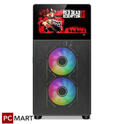 SAMA V Play 4367 Mid Tower Case ATX, With Monitor 7 inch - Black (BTF)