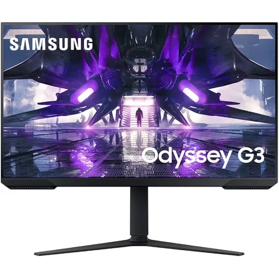 شاشة ألعاب SAMSUNG Odyssey G32A FHD مقاس 32 بوصة وسرعة استجابة 1 مللي ثانية وتردد 165 هرتز مع وضع حماية العين وميزة Free-Sync Premium وشاشة قابلة لضبط الارتفاع لراحة اللاعب وإمكانية التركيب على حامل VESA (LS32AG320NNXZA)