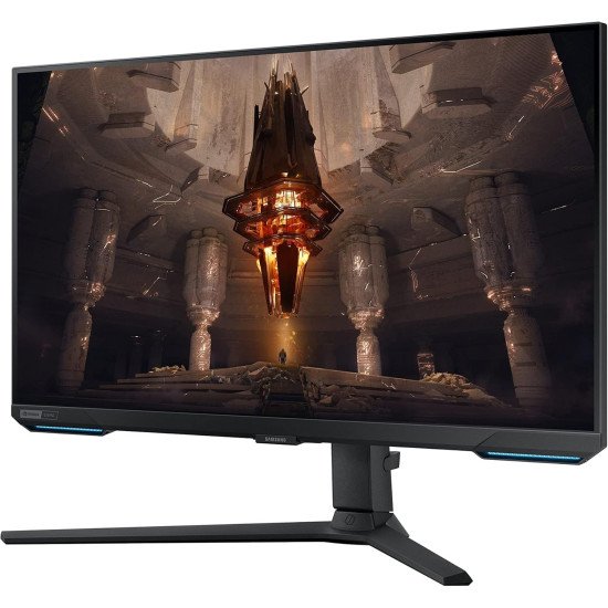 Samsung 28" Odyssey G7 BG702, 4K UHD Resolution & IPS Panel Flat Gaming Monitor with Smart TV Experience, 144Hz Refresh Rate & 1ms Response Time, G-Sync Compatible, Gaming Hub - LS28BG702EMXUE, black