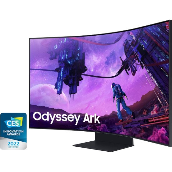 SAMSUNG 55in Curved 4K UHD Smart Gaming Monitor, 165Hz, 1ms, Wi-Fi & Bluetooth Connectivity with HAS & Pivot-LS55BG970NMXUE