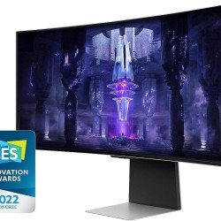 Samsung 34" Odyssey OLED G8 Gaming Monitor With Smart TV Experience, 0.03ms Response Time & 175Hz Refresh Rate, AMD FreeSync Premium Pro, IoT Hub & Voice Assistants - LS34BG850SMXUE